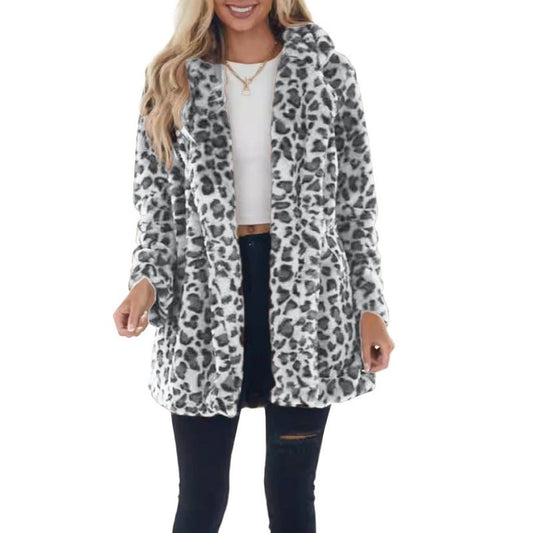 Buenoble Leopard Faux Fur Coat for Women | Super Soft Warm Stylish Winter Jacket | Viral Fall Winter Outfit[Buy 2 Free Shipping]