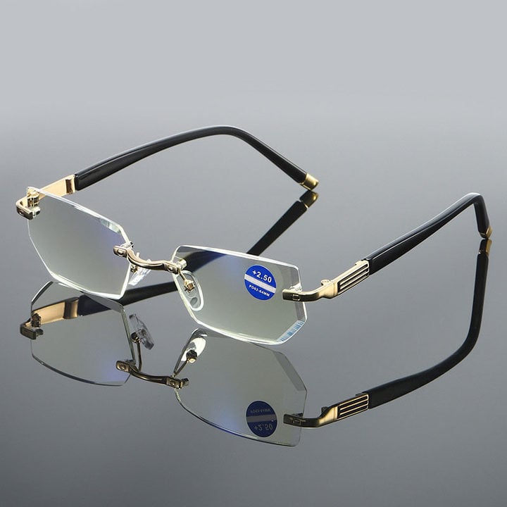 Hoaptitoele Sapphire high hardness anti blue light intelligent dual focus reading glasses