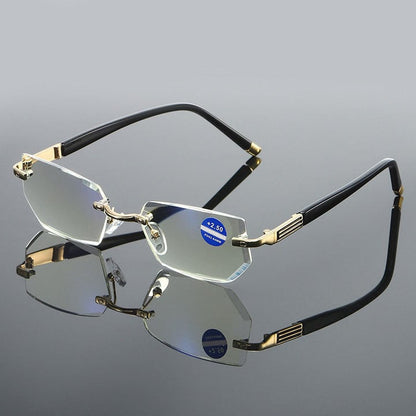 Hoaptitoele Sapphire high hardness anti blue light intelligent dual focus reading glasses