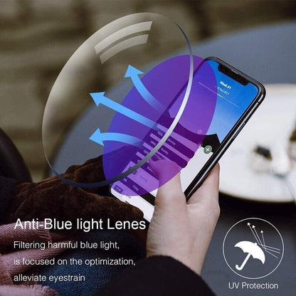 Hoaptitoele Sapphire high hardness anti blue light intelligent dual focus reading glasses