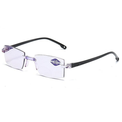 Hoaptitoele Sapphire high hardness anti blue light intelligent dual focus reading glasses